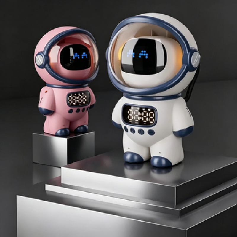 Smart Home Robot - 2026年新型AIスマート音声チャットロボットBluetoothスピーカーデジタル目覚まし時計睡眠補助ナイトライト子供用ホームコンパニオン祝祭ギフト
