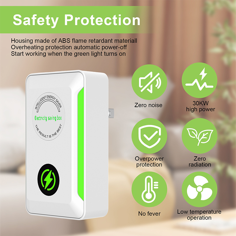 Smart Home Package - 電気エネルギーセーバースマートパワーセーバーポータブル電気節約ボックス米国/EUプラグソケットアダプター費用削減オフィスホーム用