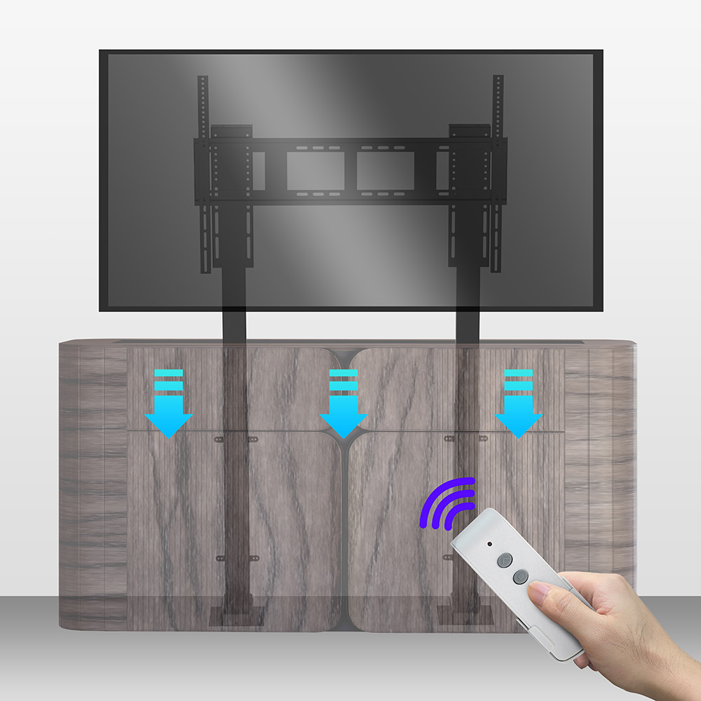 Smart Home Furniture - 電動式自動システム搭載リビングルーム用電動テレビリフト、スマートホーム家具用プロ仕様テレビ昇降装置のデザイン