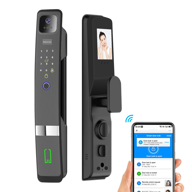 Video Doorbell - Tuya Wifi 指紋認証 3D顔認証 スマートドアロック ビデオドアベル