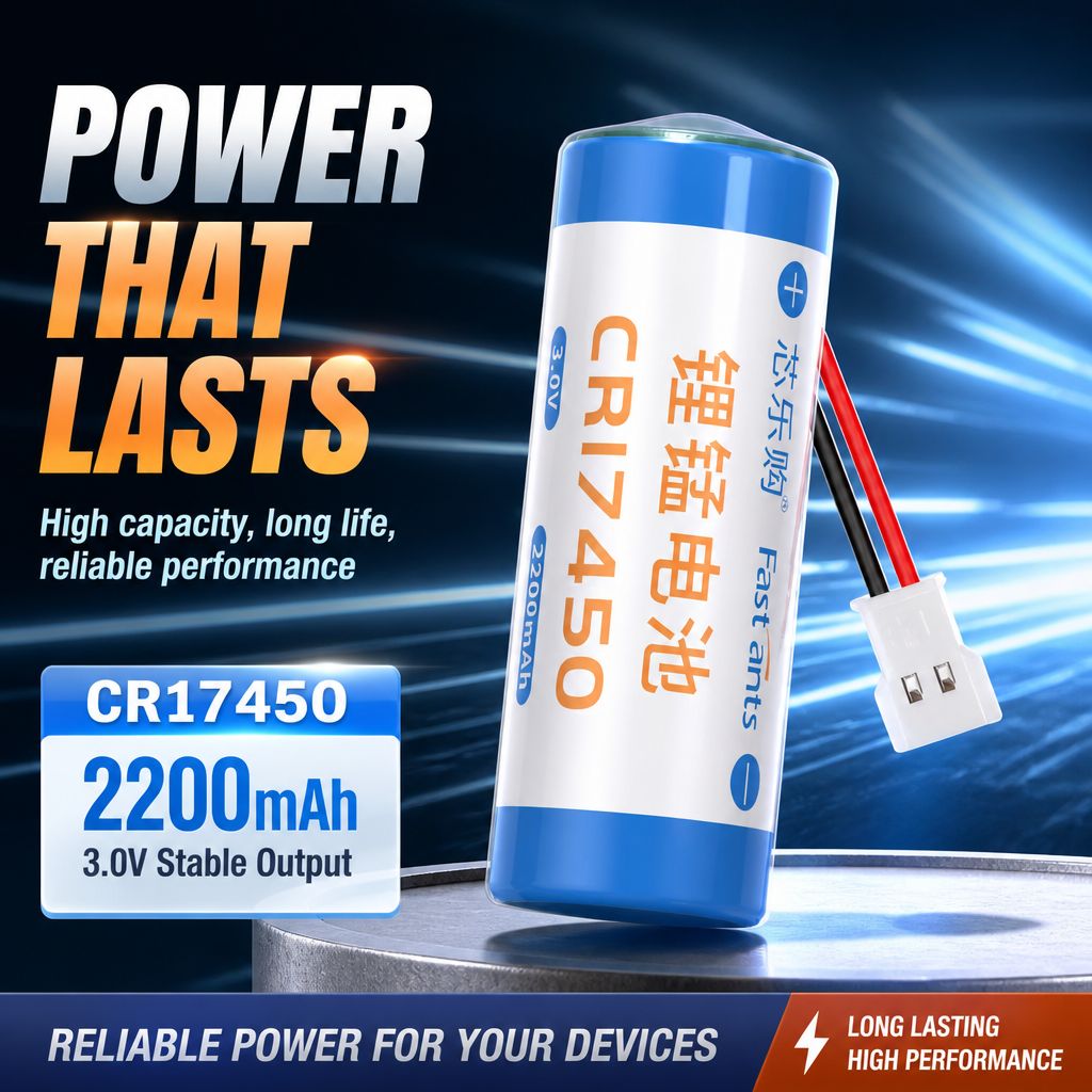 Smart Smoke Detector - 1 個高容量 CR17450 3V 2200mAh Li-MnO2