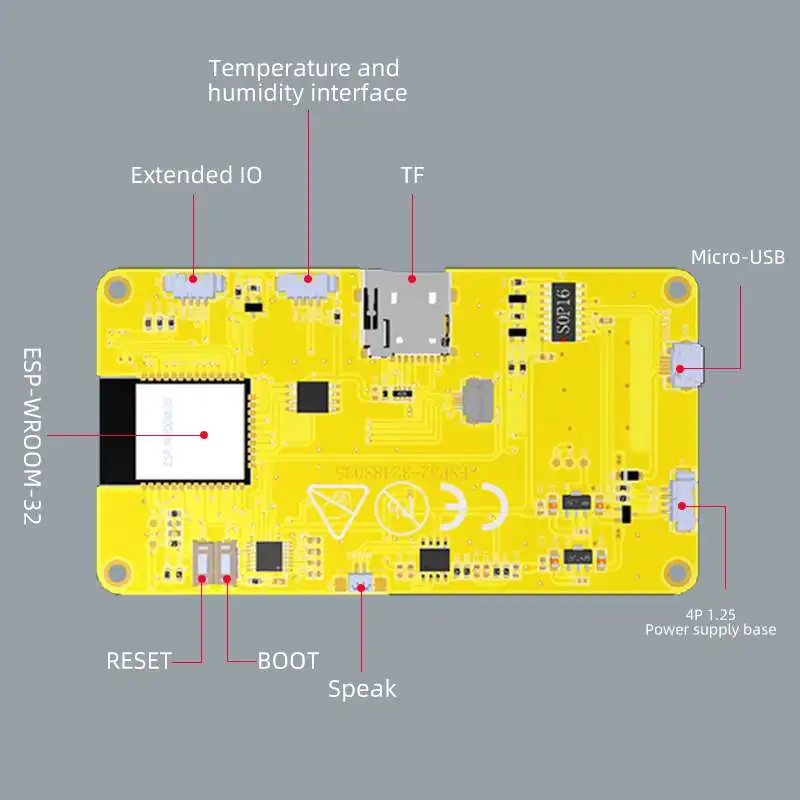 Smart Home Office - ESP32-3248S035 3.5インチスマートLCDディスプレイモジュール 320x480 静電容量式タッチスクリーン ワイヤレスBT Arduino対応