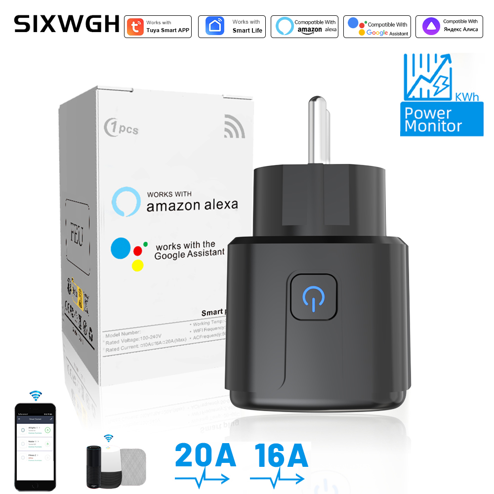 Smart Home Project - Tuya スマートソケット WiFi リモートコントロール EU プラグ