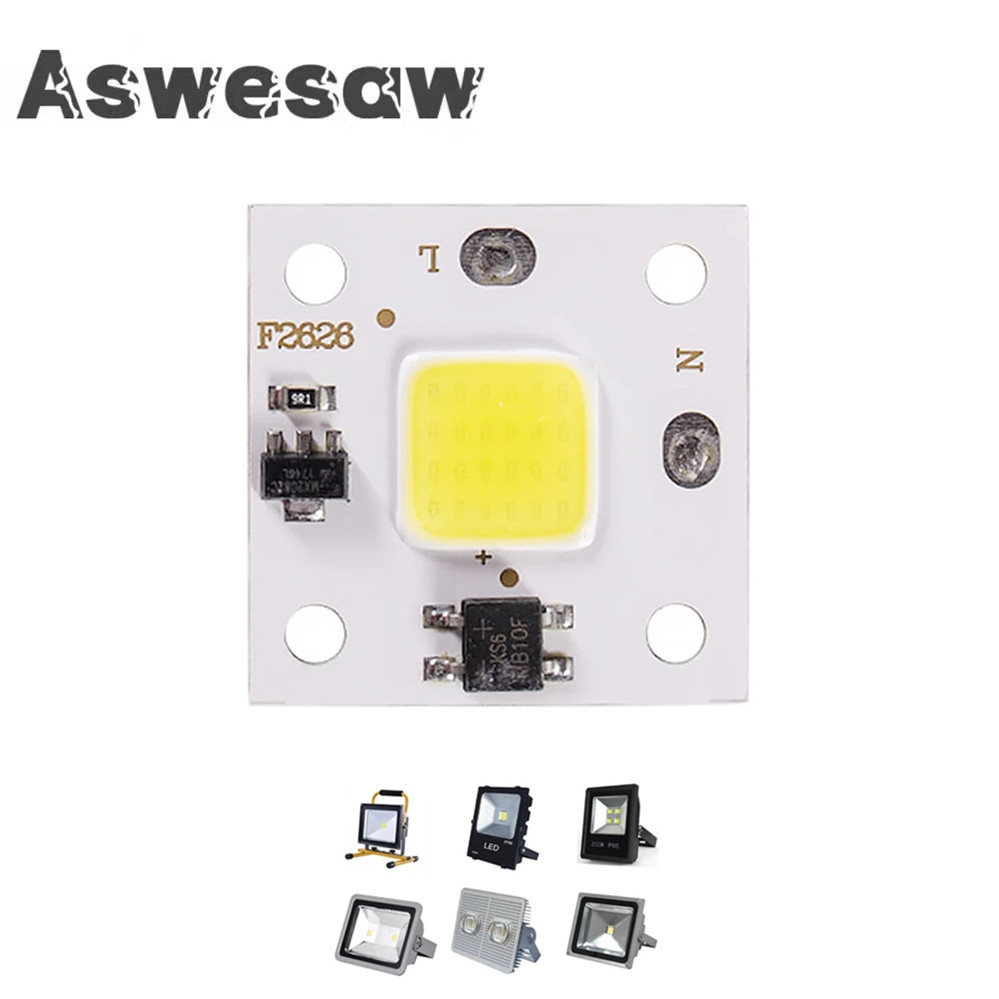 Smart Bulb - 220V LEDチップダイオードランプ,10w cobモジュール,屋外ガーデンライト,統合ライトビーズ,DIY照明