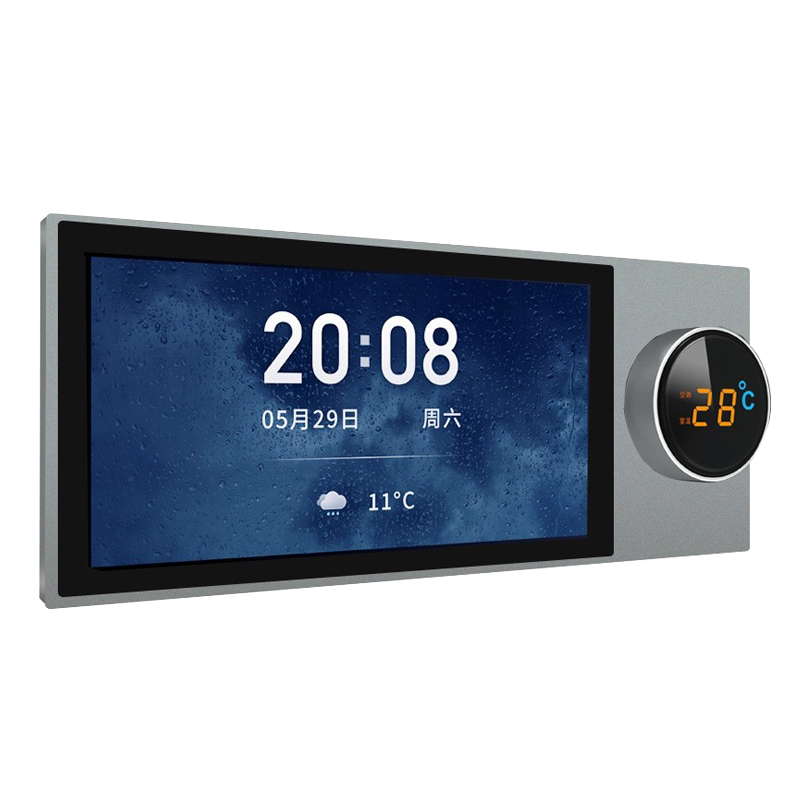 Smart Home Touchscreen Control Panel - スマートTuyaコントロールパネル 6インチスマートホーム多機能タッチスクリーン 壁埋め込み式集中制御装置 インテリジェントデバイスシーン用
