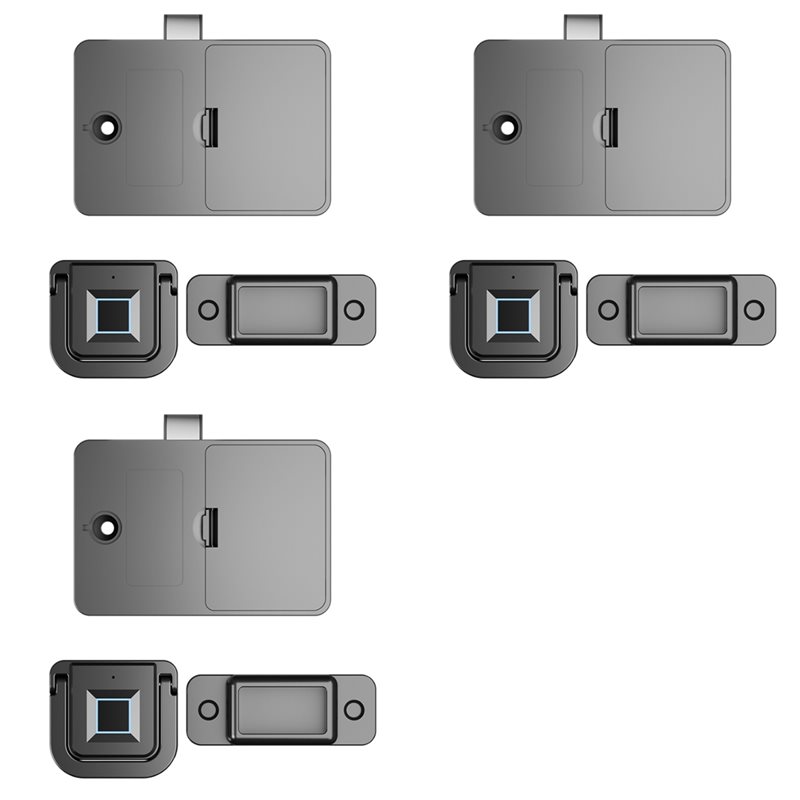 Smart Home Furniture - AA84 3X スマート引き出し指紋ロック指紋ロックホームロッカーロックオフィス家具電子キャビネットロックベッドサイドロック