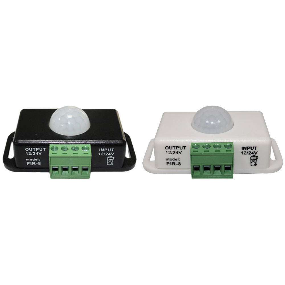 Smart Bulb - DC 12V/24V ボディ赤外線センサー 赤外線モーション検出器 LEDモーションセンサースイッチ LEDストリップ/電球用モーション検出器