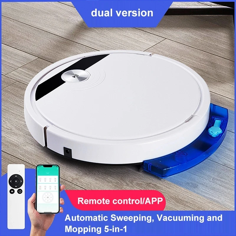 Smart Home Robot - 新しい 2800PA 3-in-1 RS800 リモコン&アプリ付き超静音スマートロボット掃除機ウェット&ドライモップフロア家電
