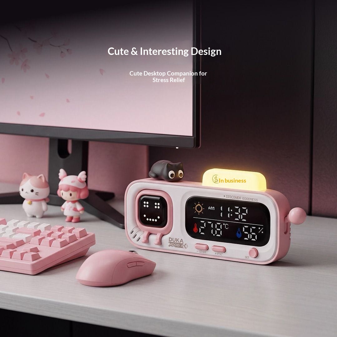 DUKA MOODA スマートデスクトップ温度湿度時計電気デ - Smart Home Office のレビューと価格