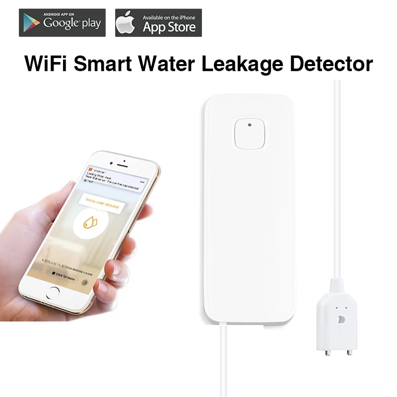 漏水警報器センサー,水漏れ検知器,オーバーフロー,洪水漏れア - Wifi Water Leak Detector のレビューと価格