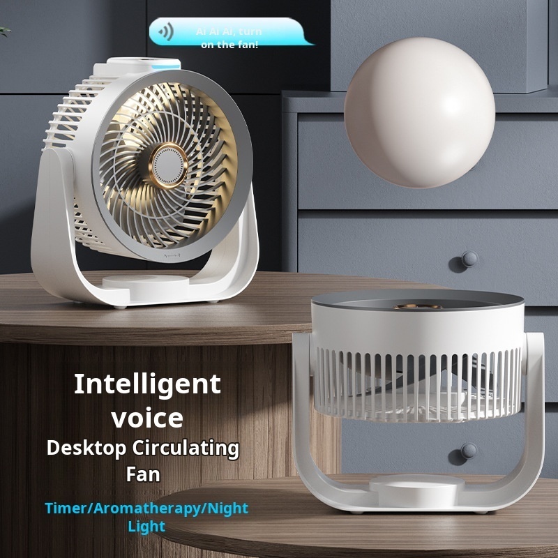 スマートデスクファン 音声起動ナイトライト 4段階速度調整可 - Smart Home Office のレビューと価格