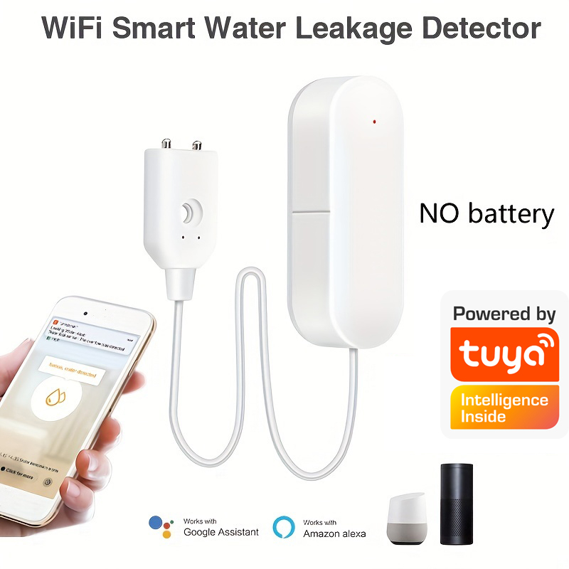 WiFi水位センサー漏れ検知器、tuyaスマートウォーターア - Wifi Water Leak Detector のレビューと価格