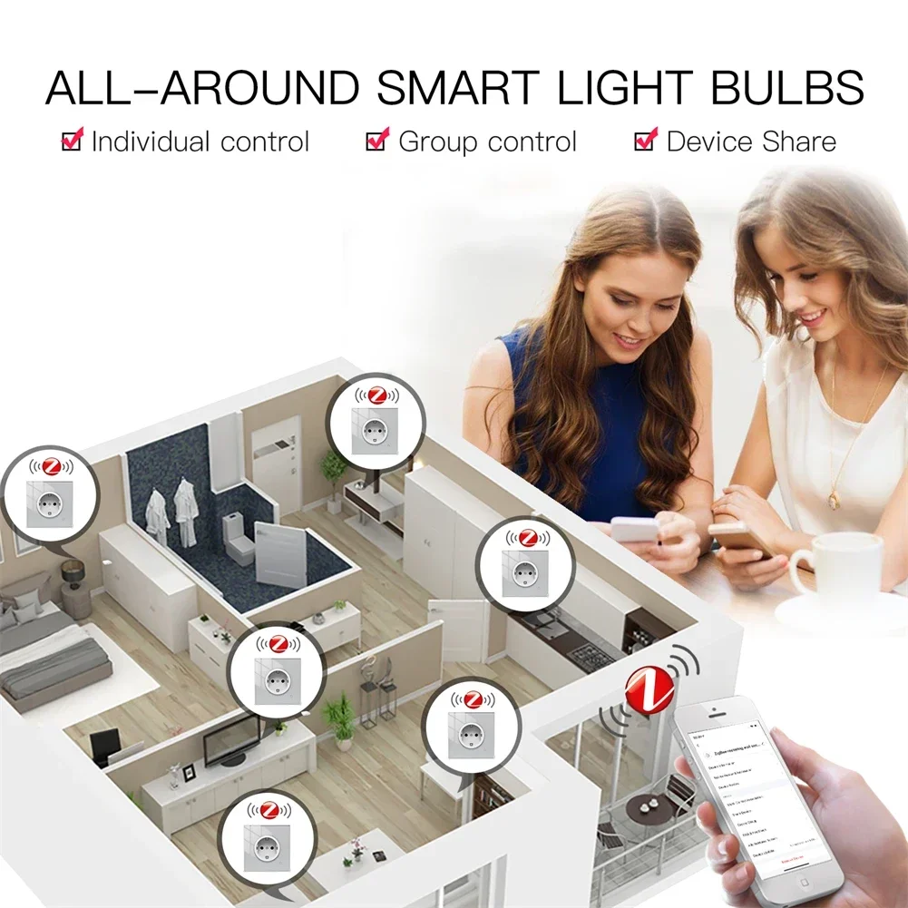 Moes ZigBee 壁ソケット WIFI スマート ガラ - Smart Home Voice Assistant のレビューと価格