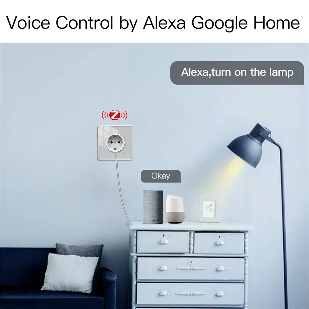 Moes ZigBee 壁ソケット WIFI スマート ガラ - Smart Home Voice Assistant のレビューと価格