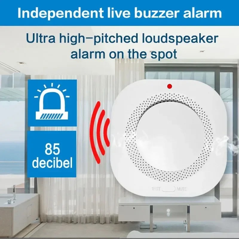 3-in-1独立型スマート交換式煙火災警報器センサー（家庭用 - Smart Smoke Detector のレビューと価格