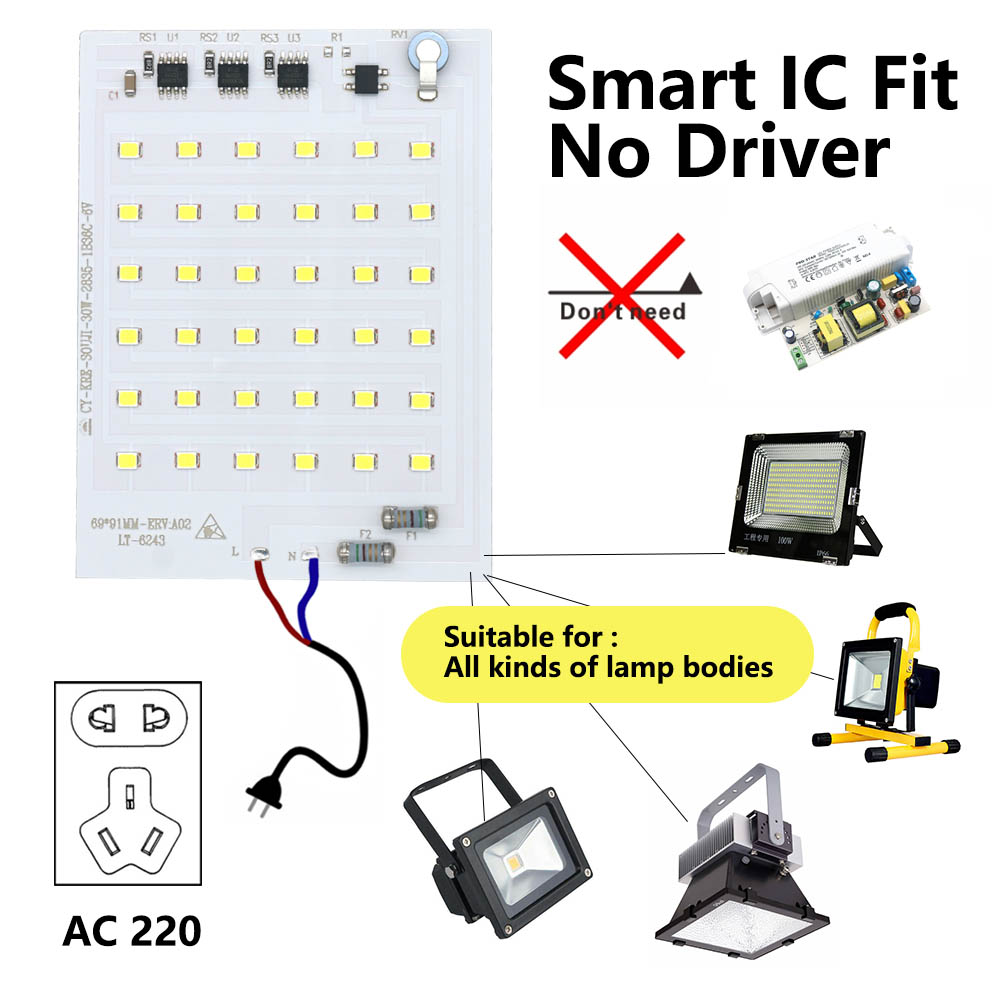 LED COBランプビーズ 10W 20W 30W 50W  - Smart Bulb のレビューと価格