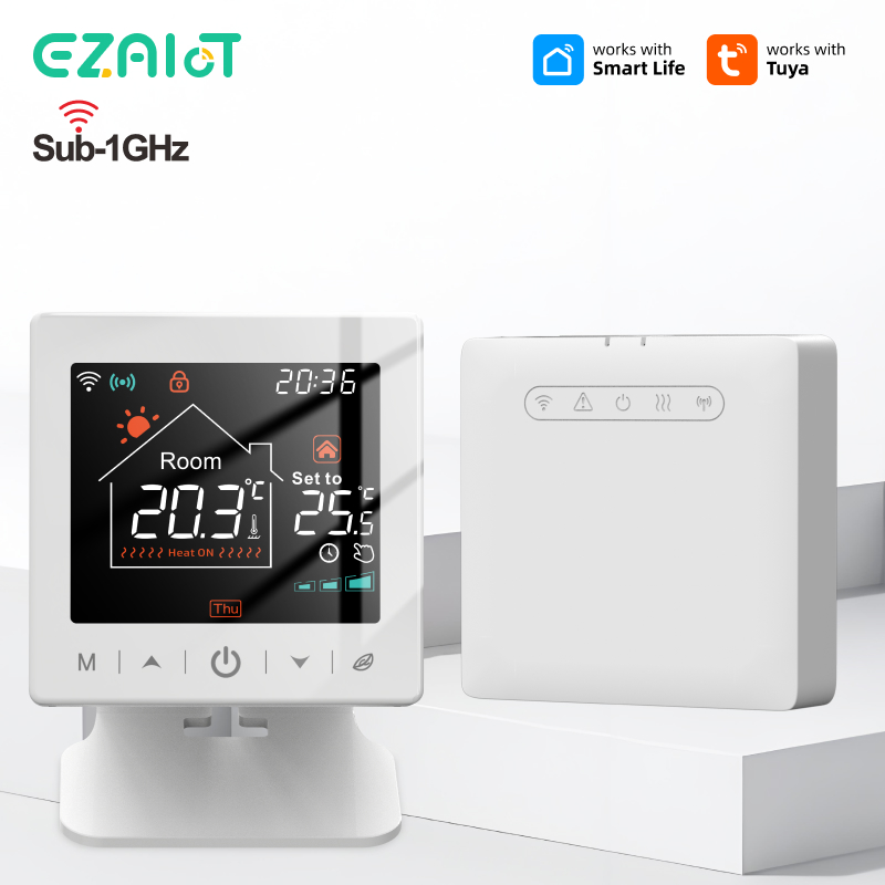 スマートホームWiFiサーモスタットTuya RFワイヤレス - Smart Home Package のレビューと価格
