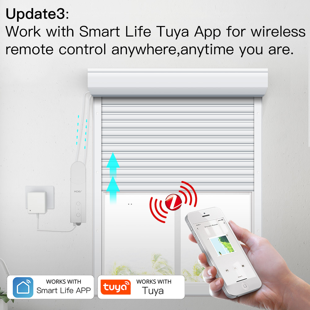 MOES ZigBee スマート DIY 電動ローラーブライ - Smart Home Voice Assistant のレビューと価格