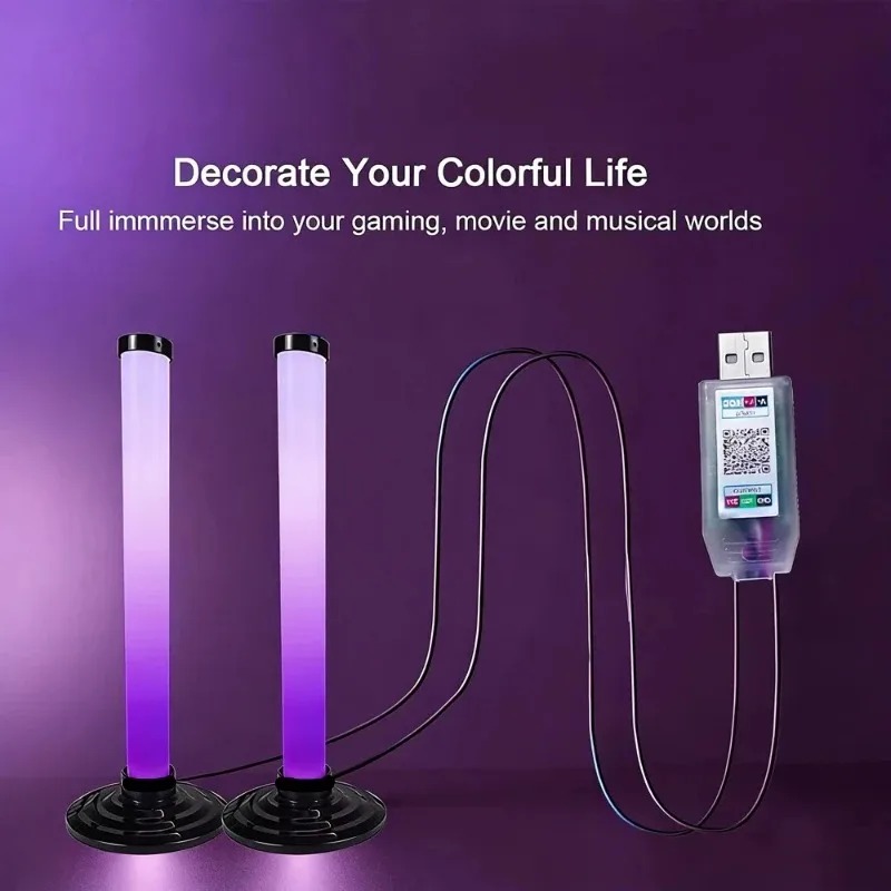 RGB LEDライトバー USB給電式、スマートTVアンビエ - Smart Bulb のレビューと価格