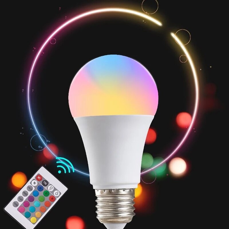16 色 RGB 電球 LED マルチカラー電球 E27 2 - Smart Bulb のレビューと価格