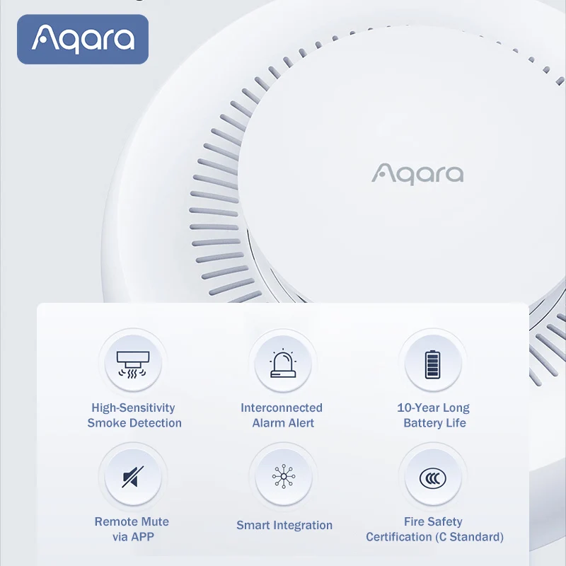 Aqara マタースモーク検知センサー火災警報モニター Zi - Smart Smoke Detector のレビューと価格