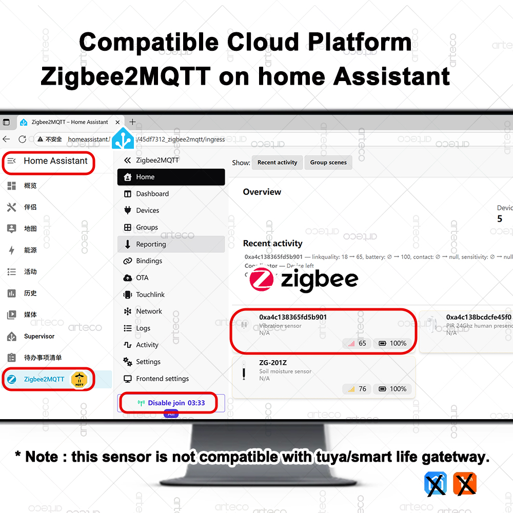 スマート ZigBee 3.0 振動センサー リモートモニタ - Smart Home Project のレビューと価格