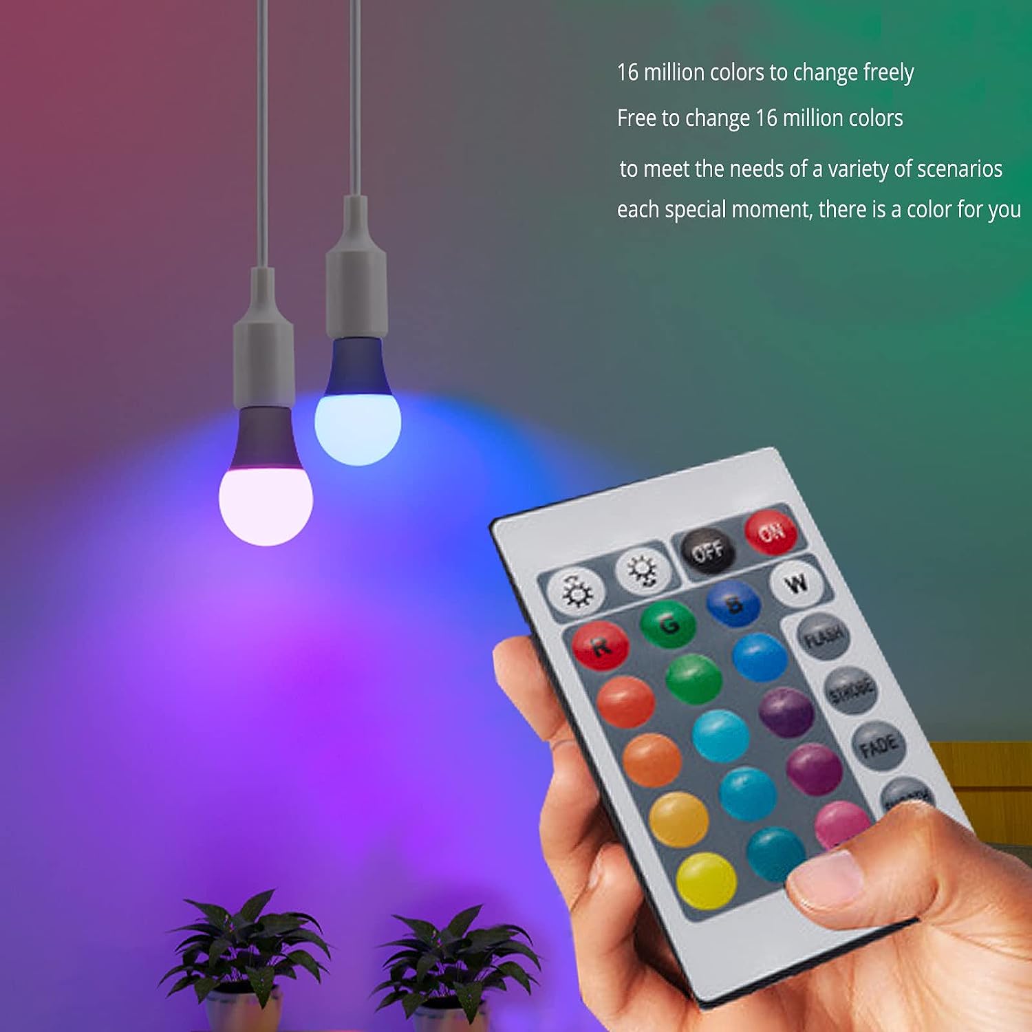 E27 220V 16 色 RGB 電球 LED マルチカラ - Smart Bulb のレビューと価格