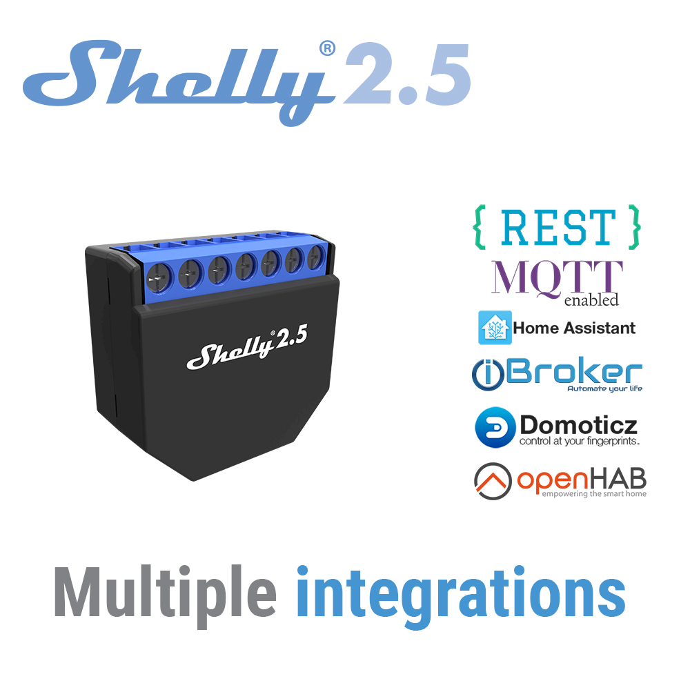 シェリー 2.5 スマートホームダブルリレー WiFi スイ - Smart Home Open Source のレビューと価格
