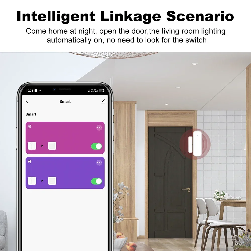 Zigbee3.0 ドア窓盗難防止センサー ワイヤレス磁気検 - Smart Home Voice Assistant のレビューと価格