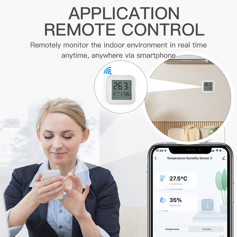 Bluetooth 温度湿度センサーミニ LCD スクリーン - Smart Home Voice Assistant のレビューと価格
