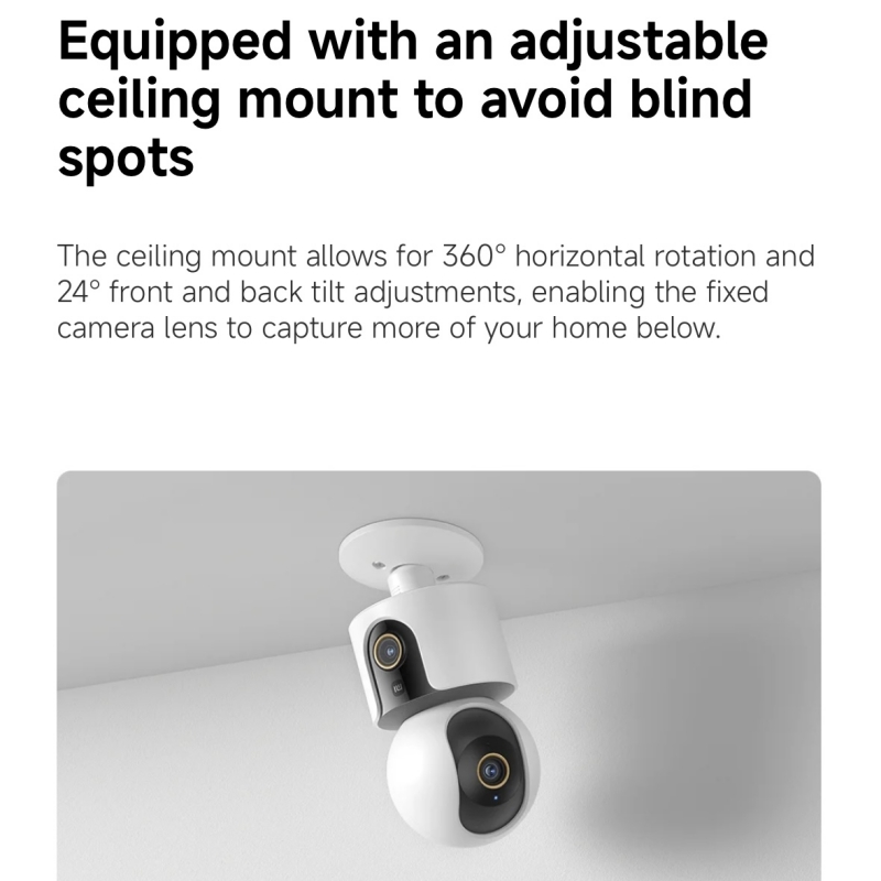 Xiaomi スマートカメラ C500 デュアルレンズ版 4 - Smart Home Xiaomi Devices のレビューと価格