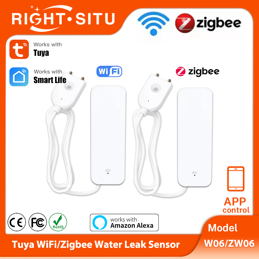 Tuya WiFi Zigbee 水センサー スマート漏水検 - Wifi Water Leak Detector のレビューと価格