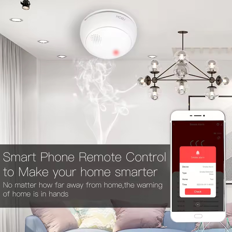 MOES ZigBee スマートワイヤレス煙探知機火災 85 - Smart Smoke Detector のレビューと価格