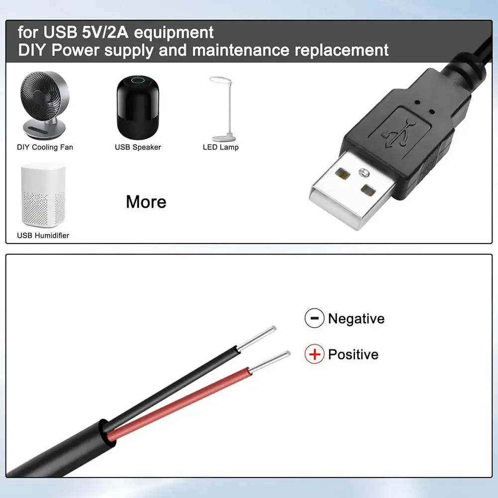 DC 2ピン USB電源ケーブル USBオス-メス - 2ピ - Smart Power Strip のレビューと価格