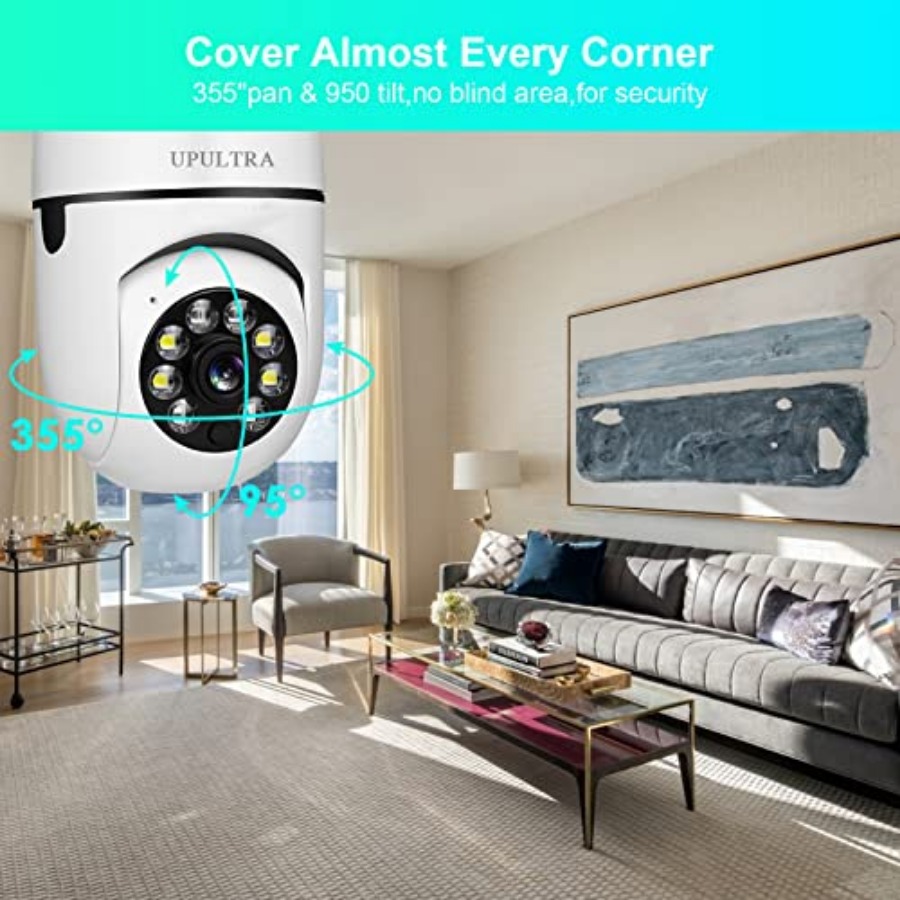 電球型1080PセキュリティワイヤレスカメラWifiスマート - Smart Bulb のレビューと価格