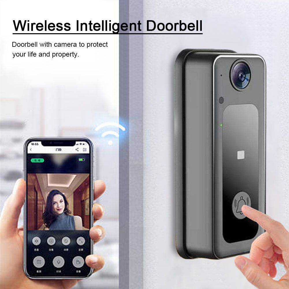 ワイヤレスカメラドアベル双方向オーディオスマートビデオドアベ - Video Doorbell のレビューと価格
