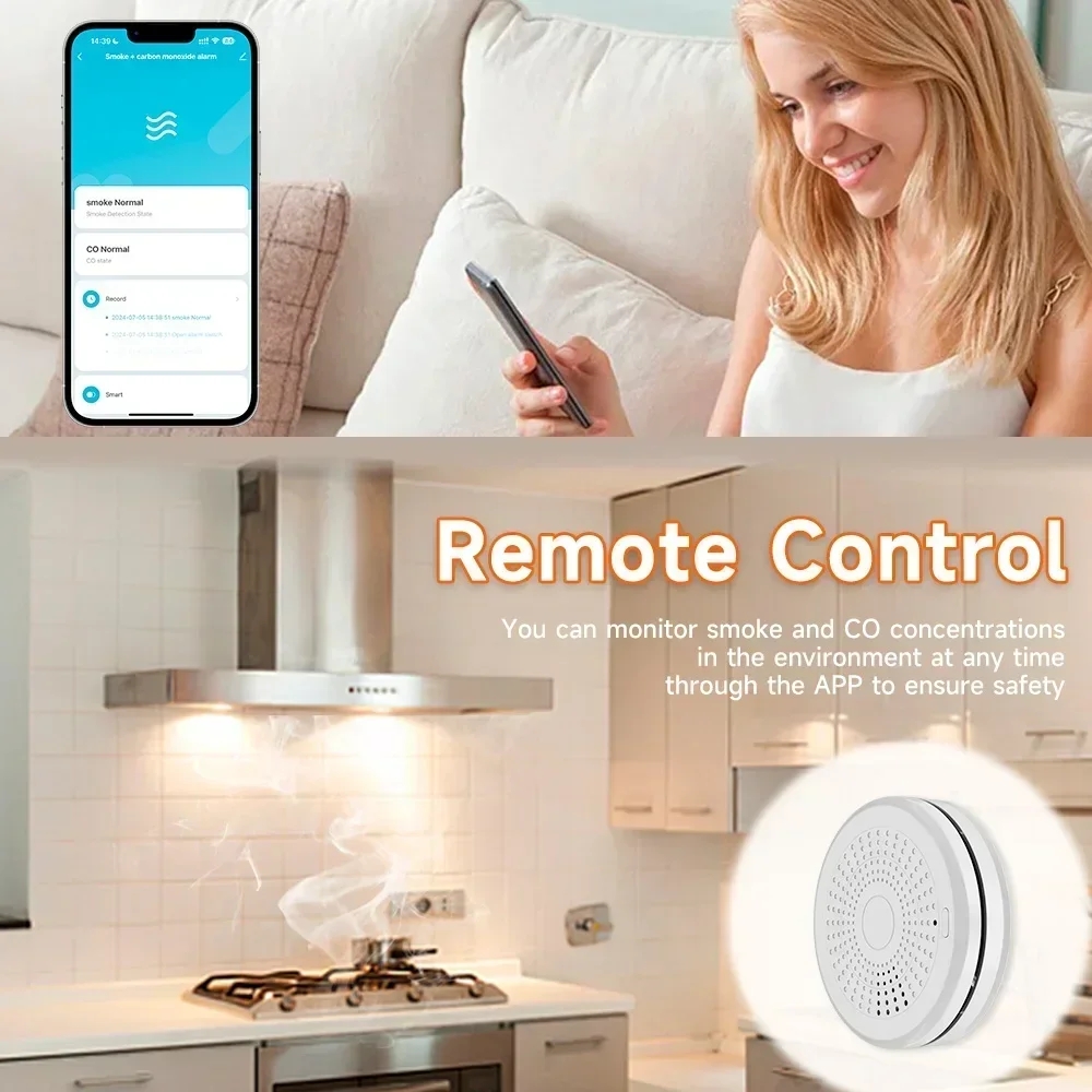 スマートZigBee煙・CO複合アラーム Tuyaアプリ制御 - Smart Smoke Detector のレビューと価格