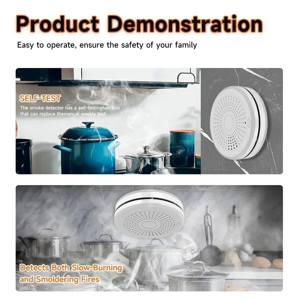 スマートZigBee煙・CO複合アラーム Tuyaアプリ制御 - Smart Smoke Detector のレビューと価格