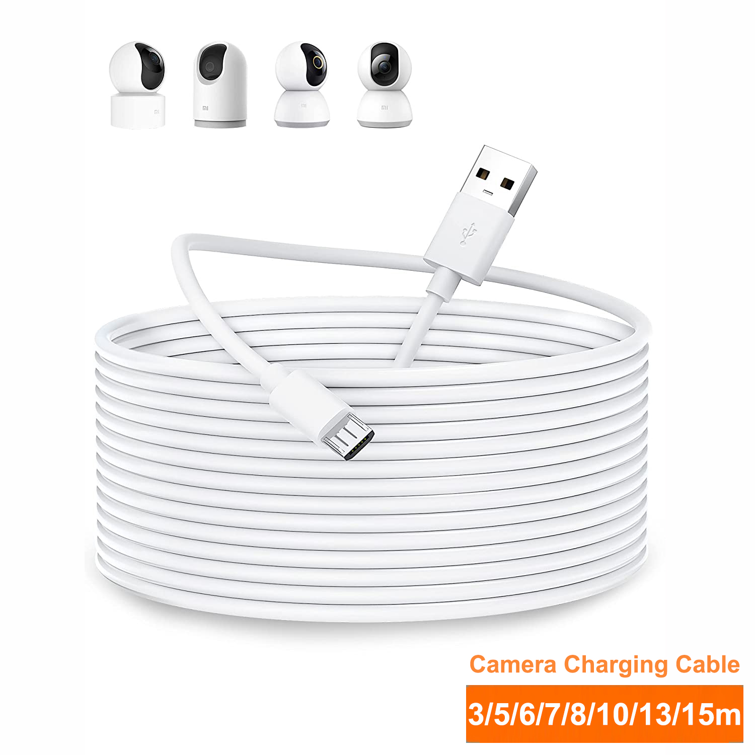 Xiaomi mi 360 ° 用マイクロUSB延長ケーブル - Smart Home Xiaomi Devices のレビューと価格