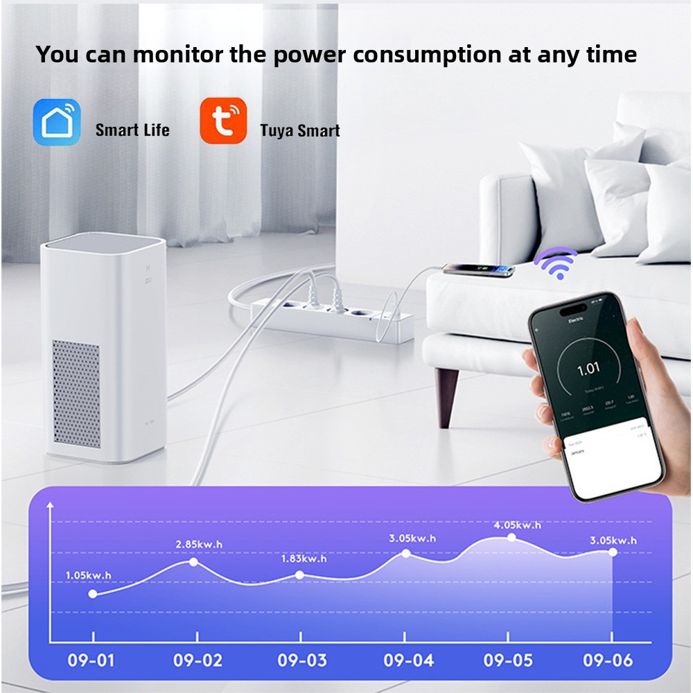 LELLKI WiFiソケット 2A1C PD30W パワー - Smart Power Strip のレビューと価格