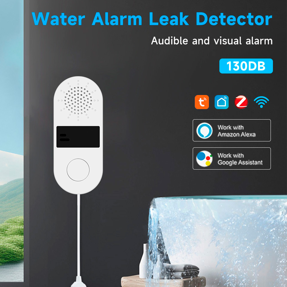 水漏れ検知器,Wi-Fi,Tuya,音声および光アラーム付き - Wifi Water Leak Detector のレビューと価格