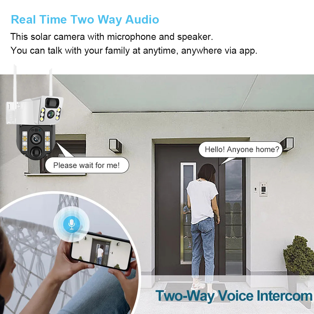屋外ソーラー監視カメラ,cctv,バッテリーモニター,スマー - Smart Home Ir のレビューと価格