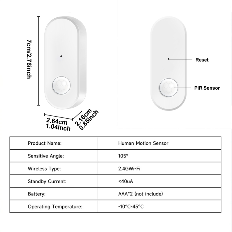 Tuya WiFi PIR モーションセンサー人体赤外線検出 - Smart Home Ir のレビューと価格