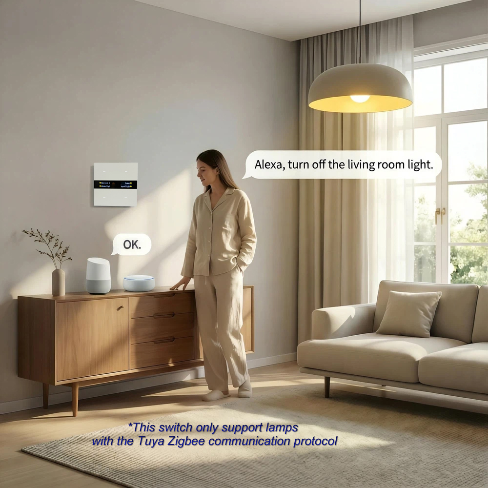 M8 Pro Zigbeeスマートスイッチパネル 4連 Tu - Smart Home Integration のレビューと価格
