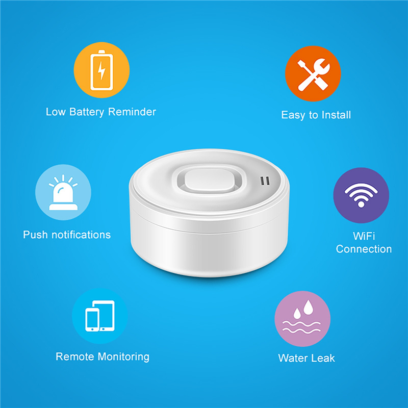 スマートWIFI水漏れ検知器 100dB大音量アラーム リモ - Wifi Water Leak Detector のレビューと価格