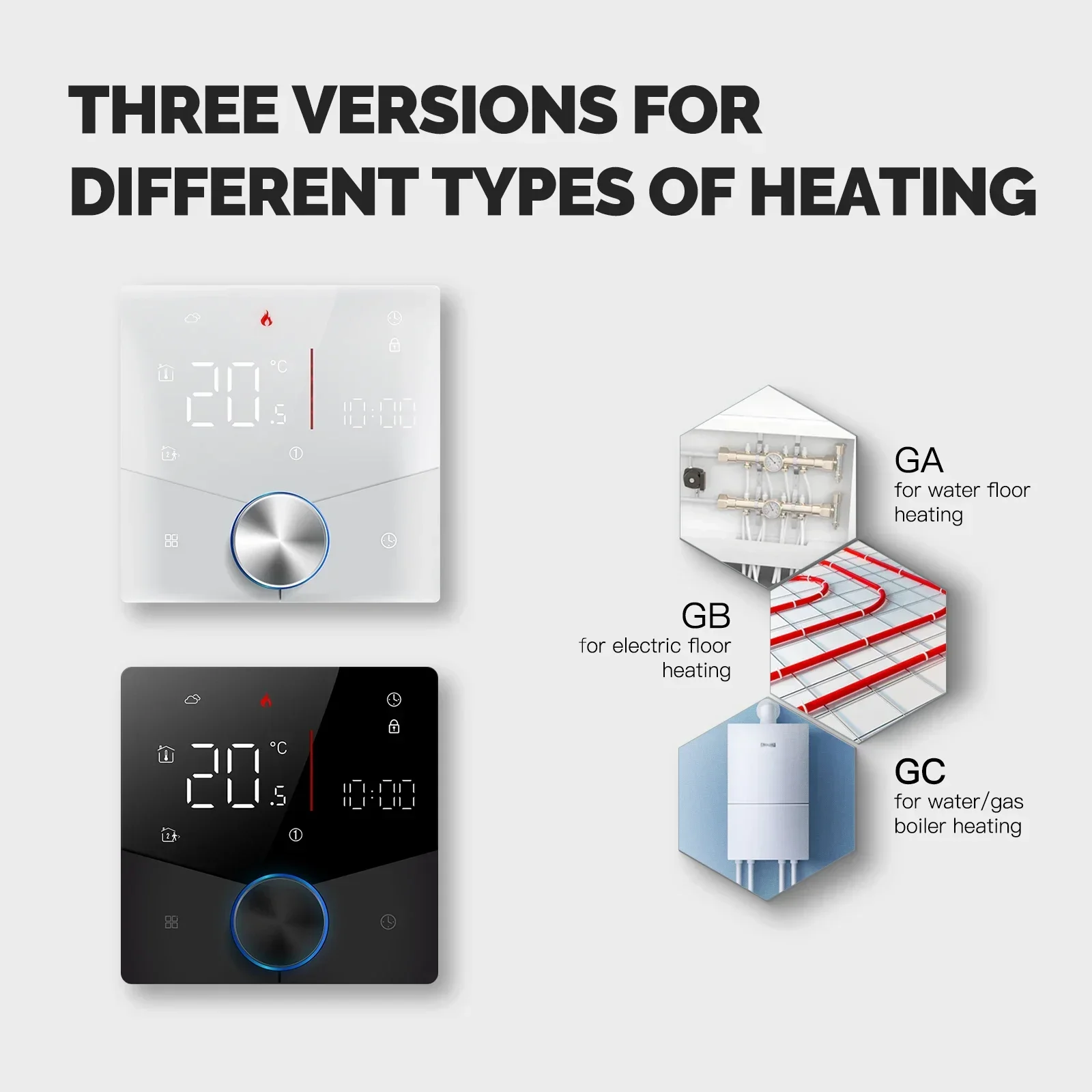 MOES Tuya WiFi スマートノブサーモスタット ガ - Smart Home Package のレビューと価格