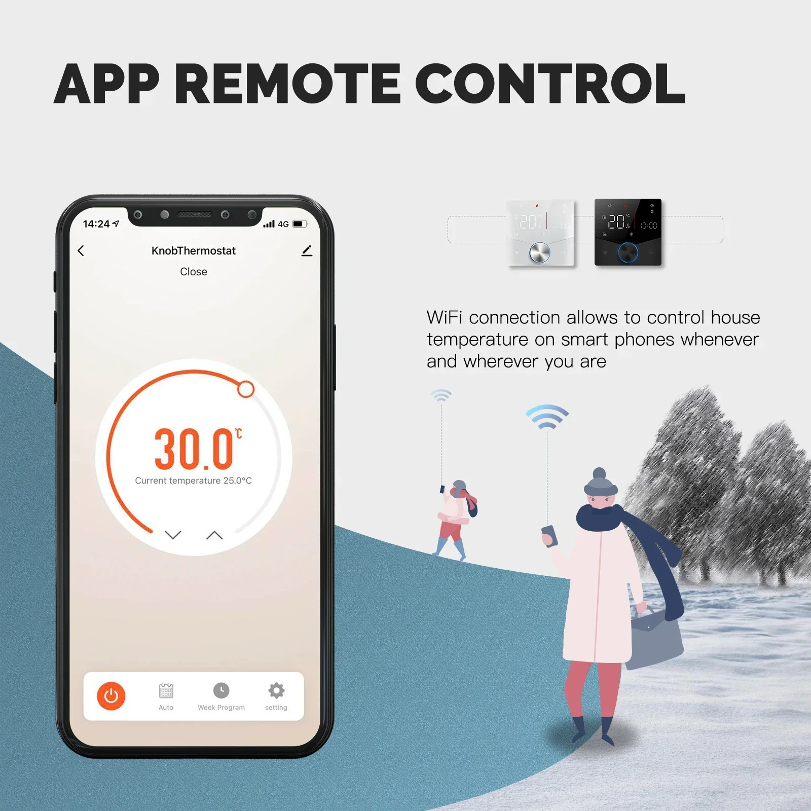 MOES Tuya WiFi スマートノブサーモスタット ガ - Smart Home Package のレビューと価格