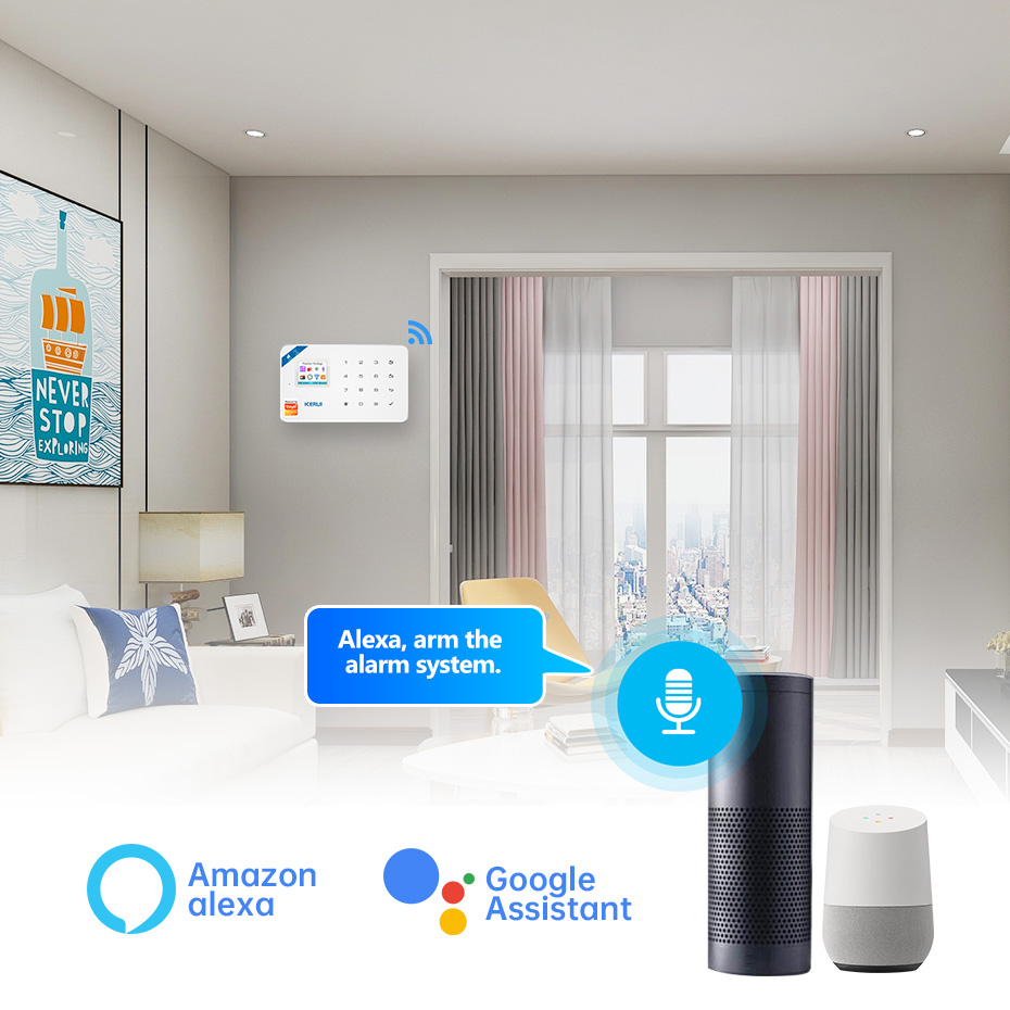 KERUI セキュリティ警報システムキット W184 4G  - Smart Home Package のレビューと価格