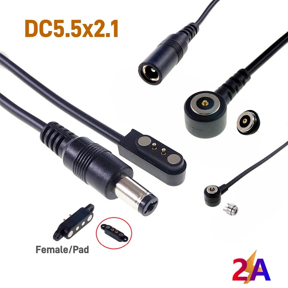 マグネティック5.5mm X 2.1mm DC電源プラグアダ - Smart Power Strip のレビューと価格