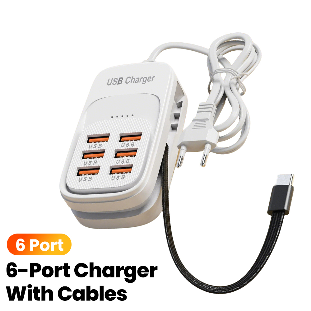 6ポートUSB急速充電器電源タップデスクトップステーション、 - Smart Power Strip のレビューと価格